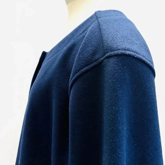 NWT CROFT & BARROW Women Button Down Round Neck Blue Business Jacket Plus Sz 3X - Picture 5 of 11